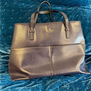 Kate Spade Navy Leather Tote Bag
